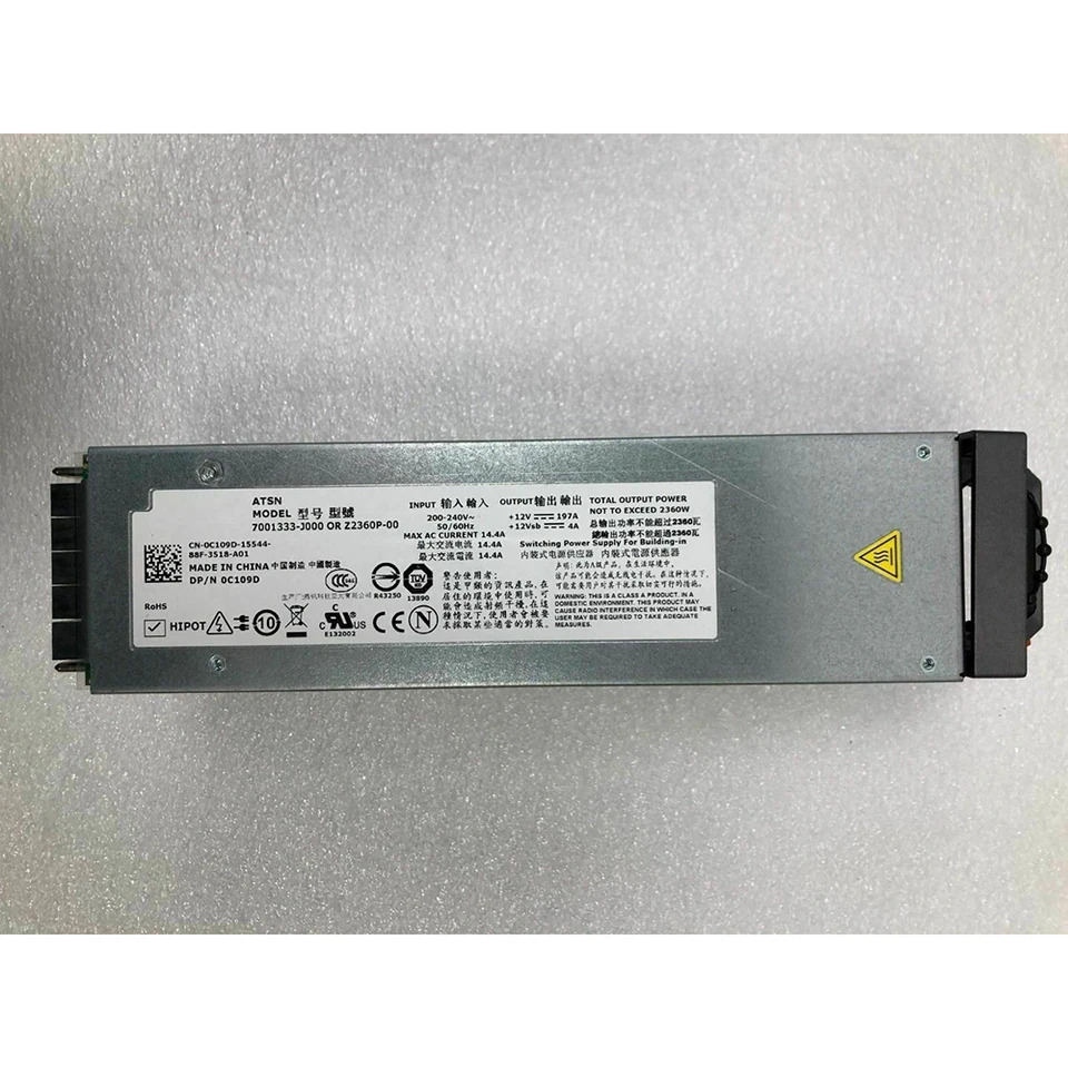 서버 전원공급장치 DELL M1000E 0C109D C109D 0C8763 U898N 7001333-J000 또는 Z2360P-00 2360W