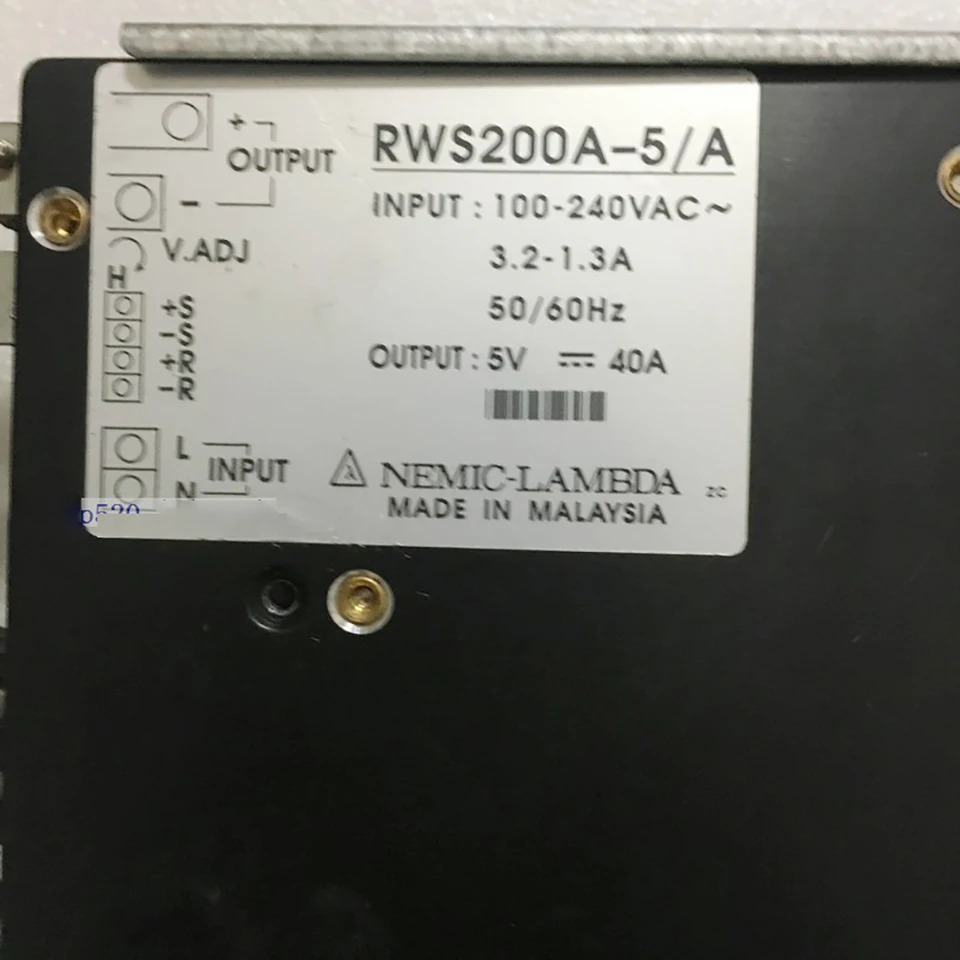 NEMIC-LAMBDA 장치 전원공급장치 RWS200A-5 A 5V-40A