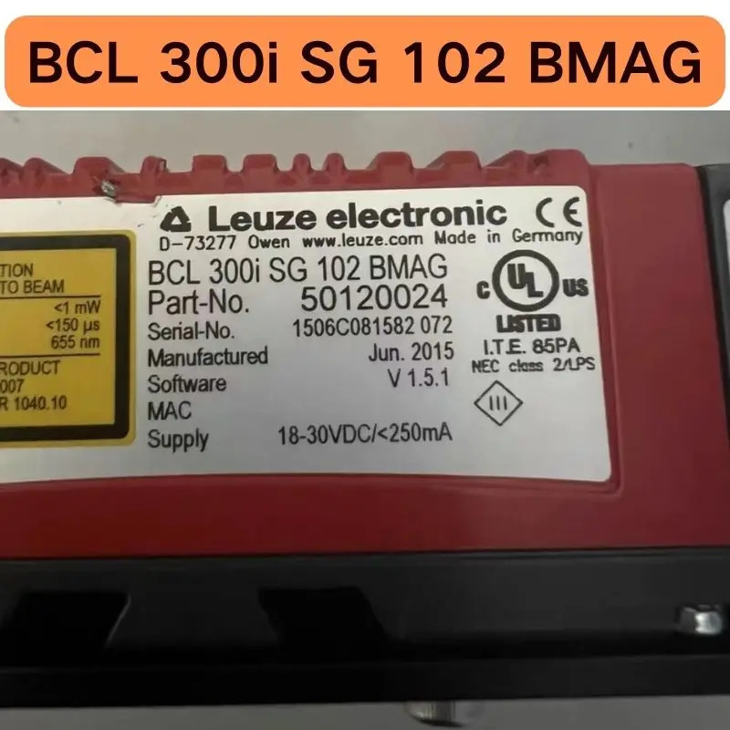 리퍼 BCL 300i SG 102 BMAG 포지셔닝 센서 기능 완전성 OK