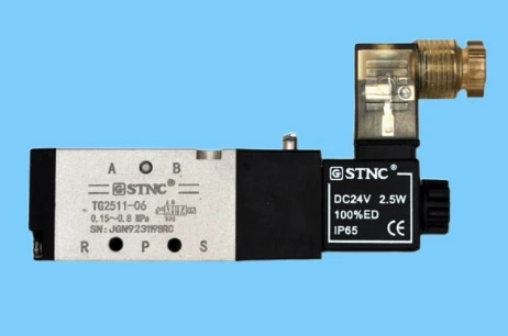 STNC 2위치 5방향 밸브 TG2511-06 TG2521-08 TG2531-10 TG2541-15 DC24V DC12V AC220V AC380V AC110V