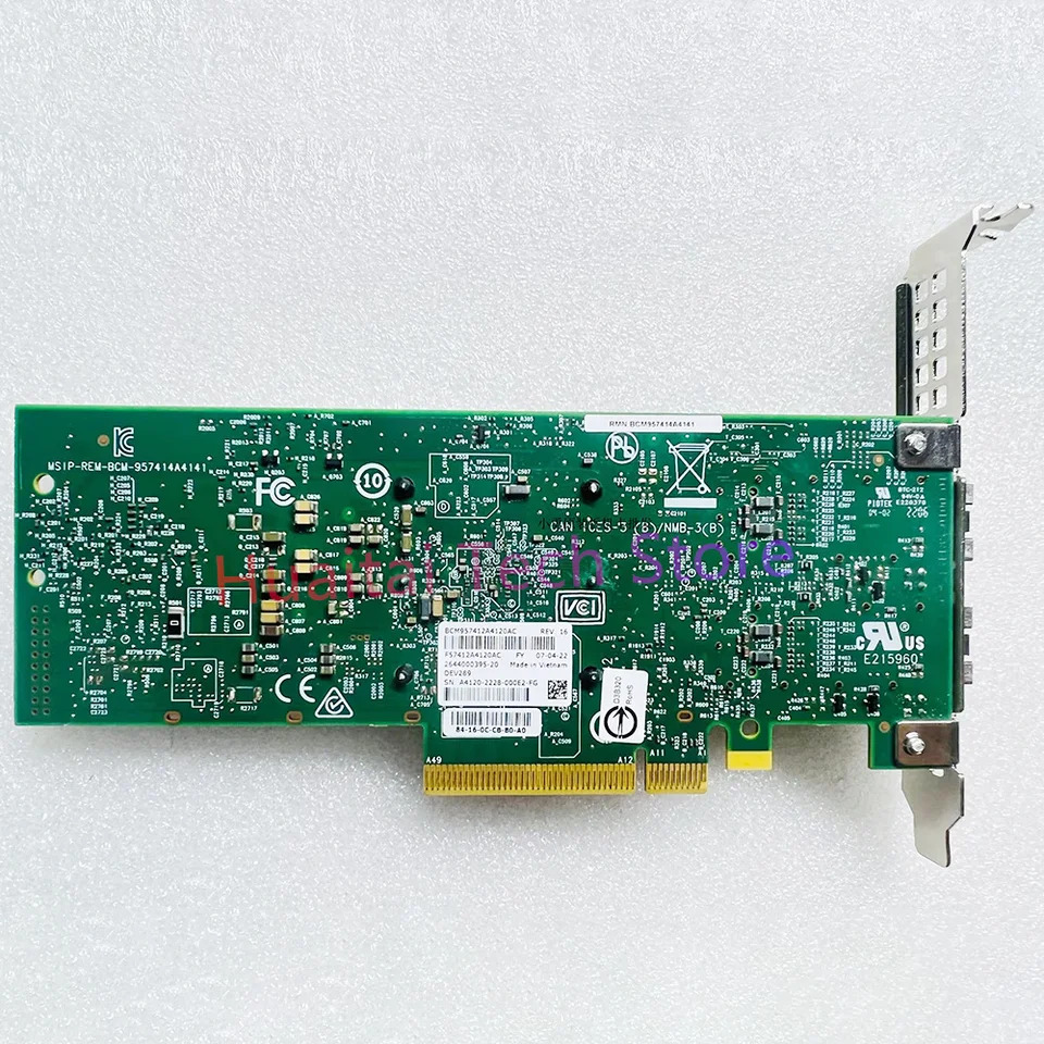 PCIe 듀얼 포트 브로드컴 BCM57412기가비트 NIC BCM957412A