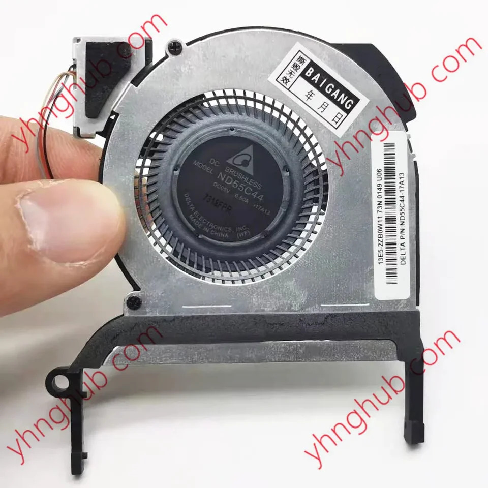 델타 전ND55C44 17A13 북 2 1793 서버 냉각팬 DC 5V 0.50A 4 와이어