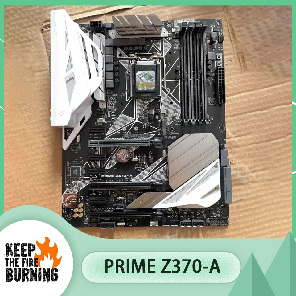 A-S-U-S 데스크탑 컴퓨터 마더보드프라임 Z370-A LGA1151 DDR4 M.2 SATA3
