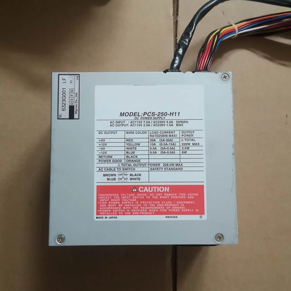 PCS-250-H11 표면 장착 기계 전원공급장치 NIPRON 250W AT