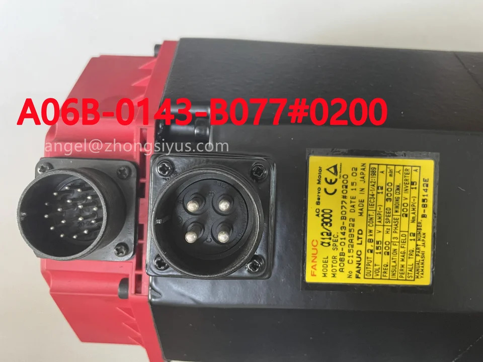 FANUC AC 서보모터 A06B-0143-B077 0200 A06B 0143 B077