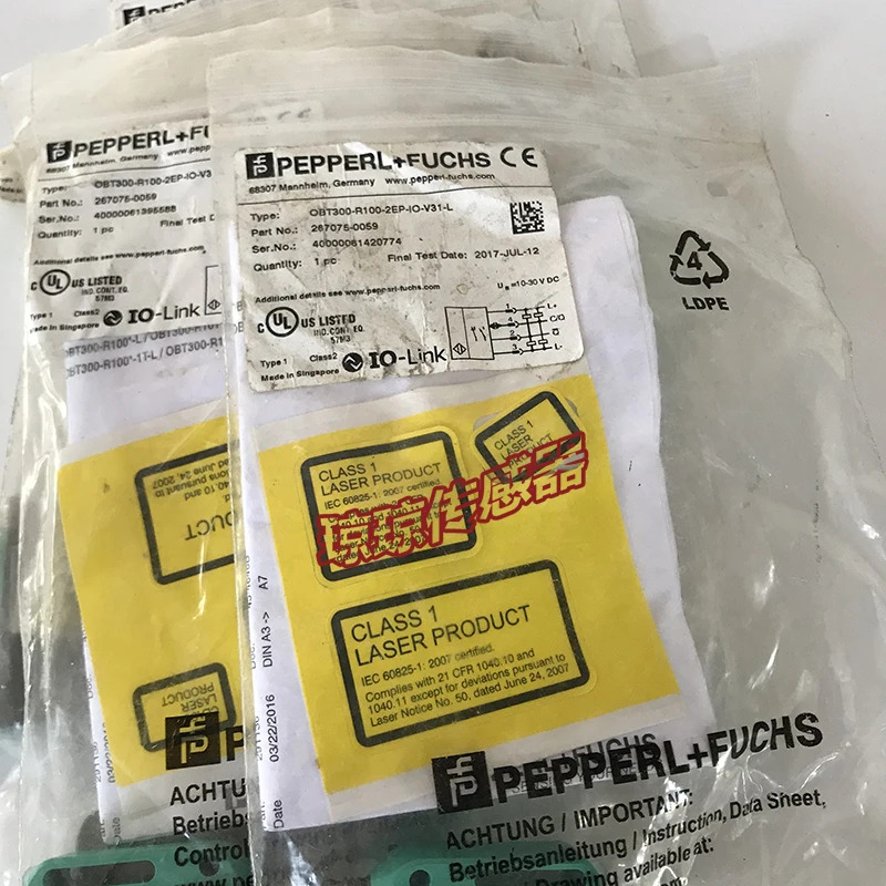P F Pepperl Fuchs OBT300-R100-2EP-IO-V31-L 삼각 측량 센서BGS 광전자공학