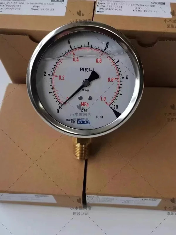 Wika 압력 게이지 213.53.100 0-10bar/MPA 방사형 G1/2 직경 100mm