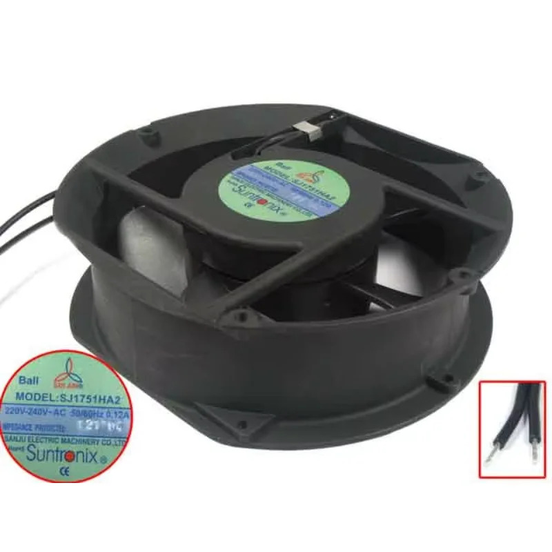 San Jun 서버 원형 냉각팬 AC 220V 240V 0.12A 172x150x51mm SJ1751HA2
