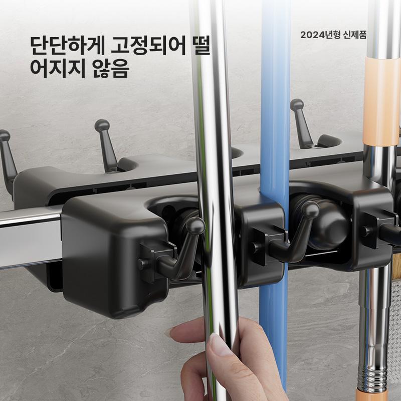 보관함 이동식청소도구함 트롤리 청소용품 꽂이 업소용 걸이 수납 바퀴형 정리함 - 상세 이미지 2