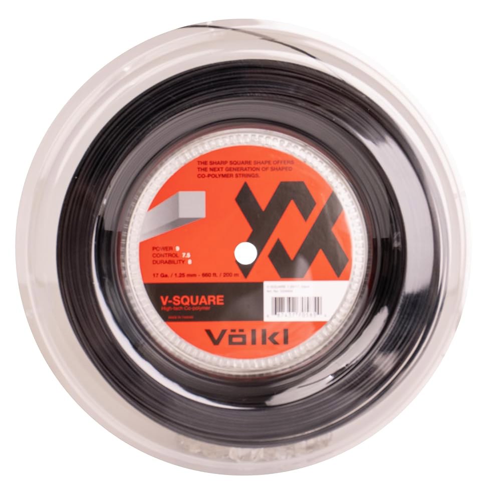 Volkl V-Square 17MM 테니스 스트링 릴 (660FT/200M) - 블랙 - 상품 이미지