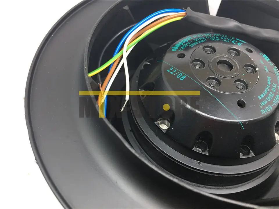 R2D190-AC22-12 원심 냉각팬 400V 56/73W 190mm