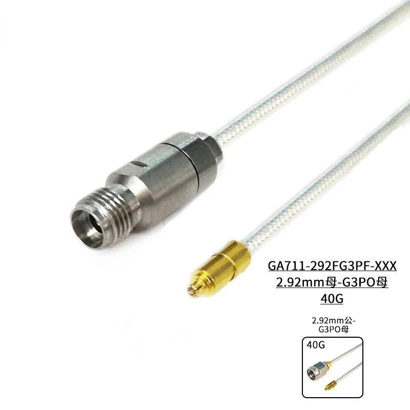 세미 플렉시블 케이블 어셈블리 G3PO SMPS 085 직경 2.2mm 40G GA711 2.92mm