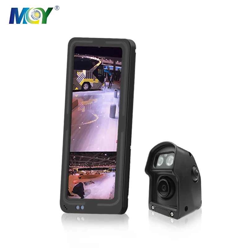 후방 시야 교체 사각지대 모니터 시스템 트럭 버스12.3 인치 2 채널 IP67 범25W AHD 720