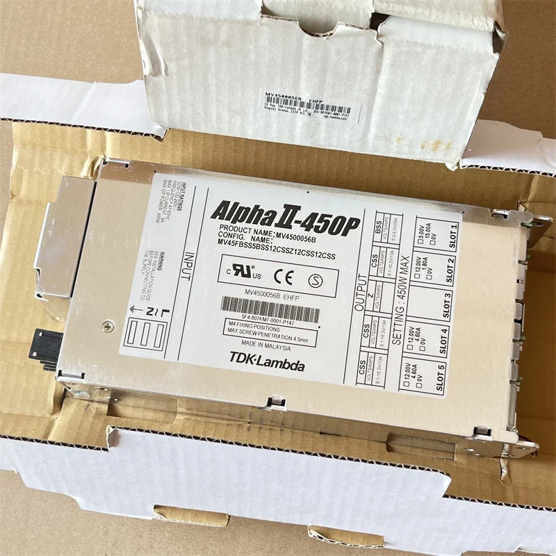 TDK 람다 스위칭 전원공급장치 MV4500056B AlphaII-450P 4 세트 출력
