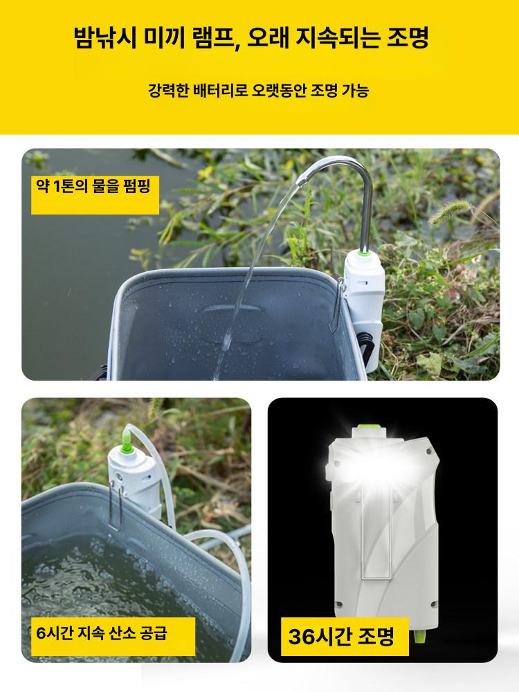 휴대용 낚시양수기 야외 민물 여행 농업용 지능형 캠핑용 펌핑 튜브 급수 - 상세 이미지 5