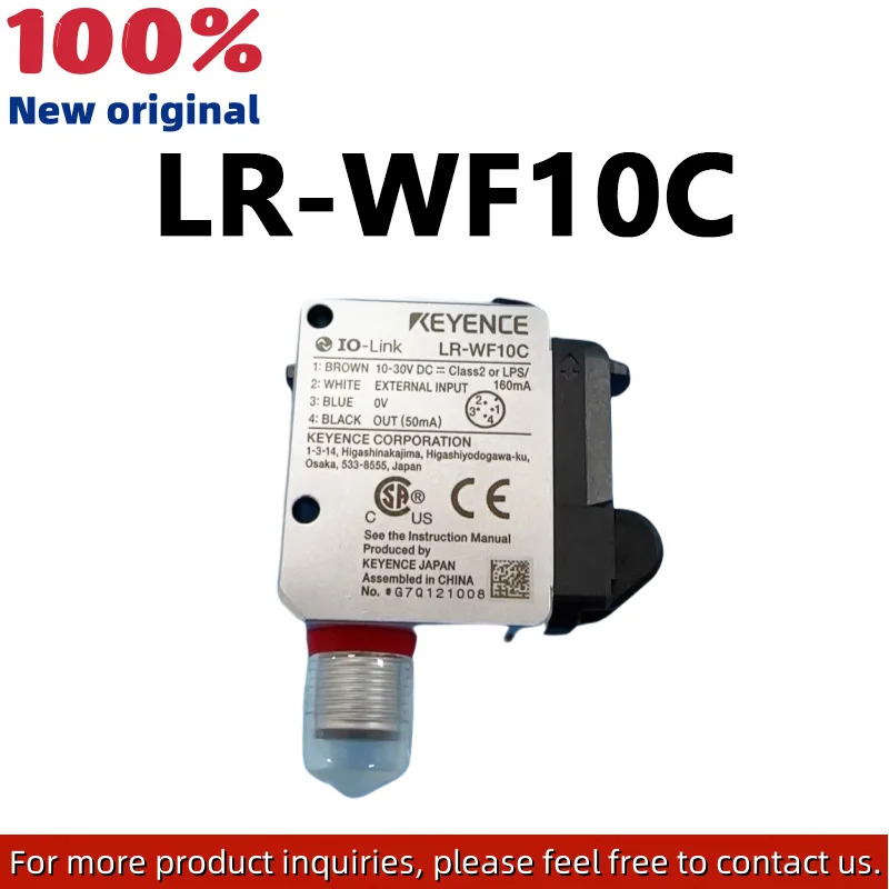 오리지널 LR-WF10C 백색 광전 레이저 센서 M12 커넥터 4핀