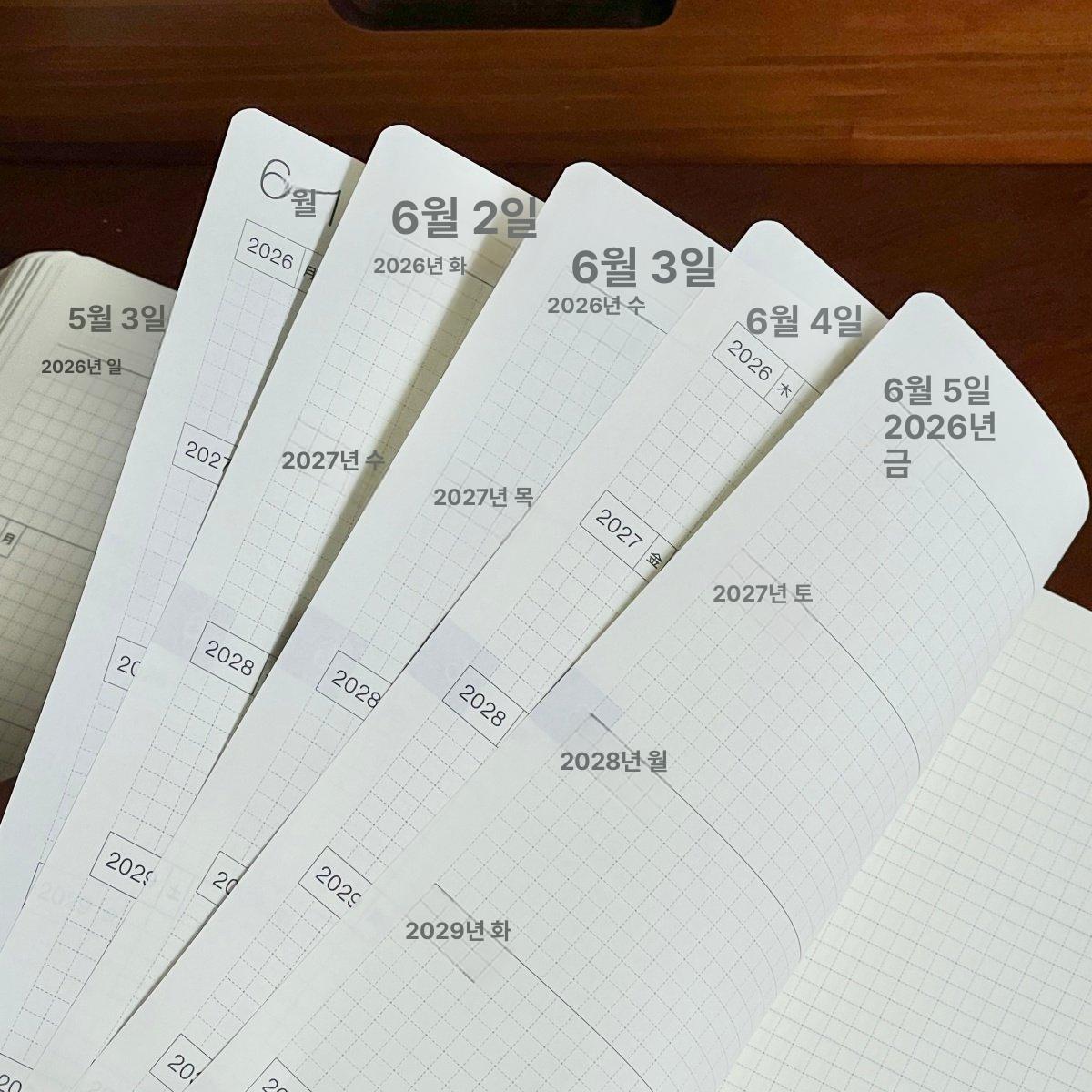 다기능 다이어리 플래너 사무실 저널 바인더 가죽커버 케이스 업무노트 가죽수첩 - 상세 이미지 3