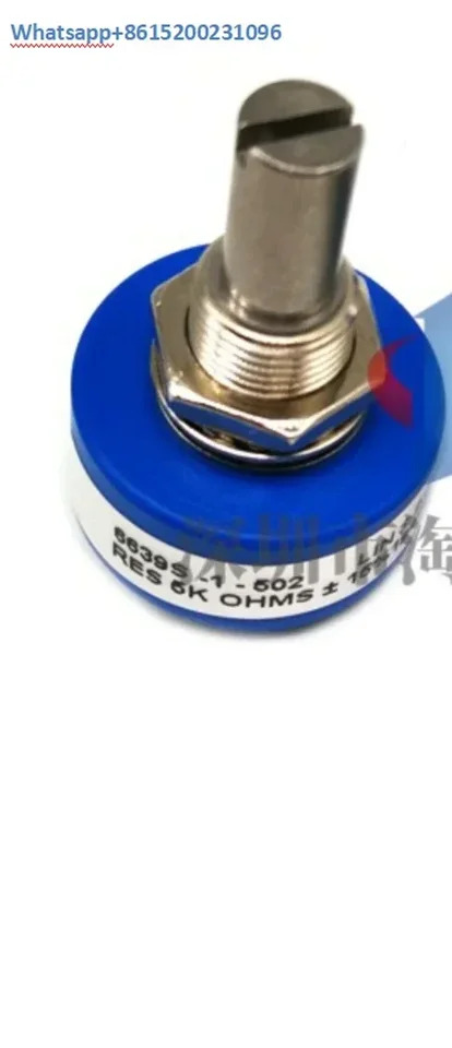 정밀 단일 회전 연속 각도 변위 전위차계 6639S-1-102 6639S-1-502
