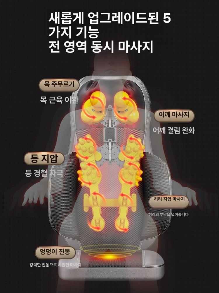 가정용 소형안마의자 안마기 소파형 리클라이너 전신마사지기 등받이 주무름 체어 - 상세 이미지 4