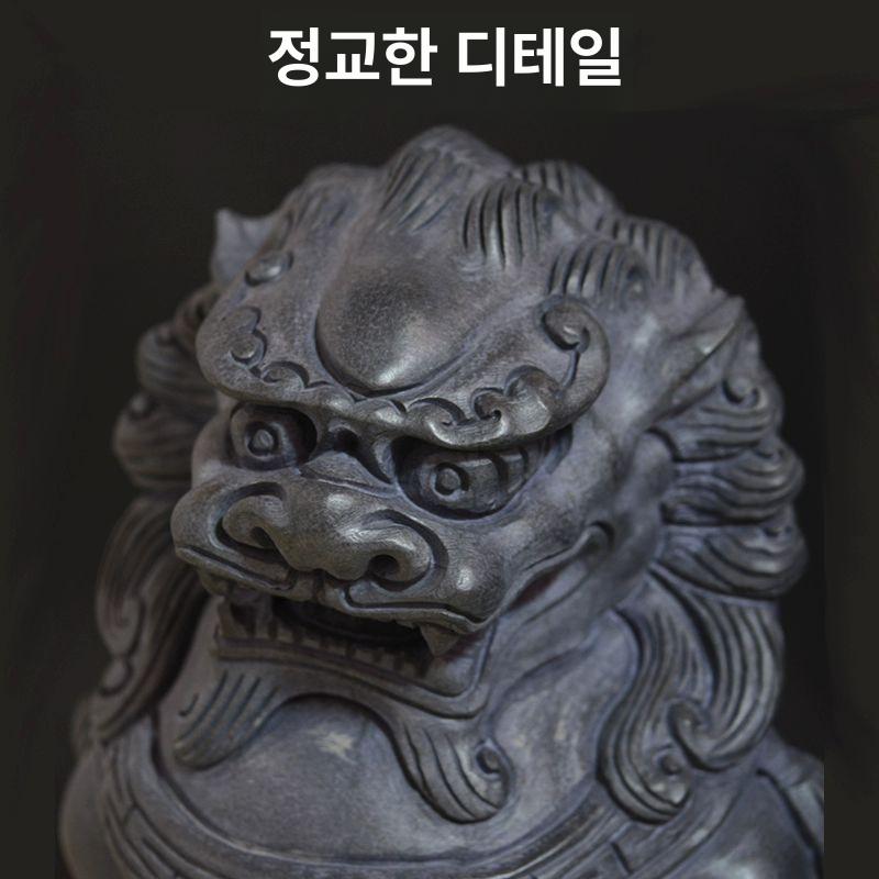 대형 석상 정교한 수호신 해태상 조각상 - 상세 이미지 2