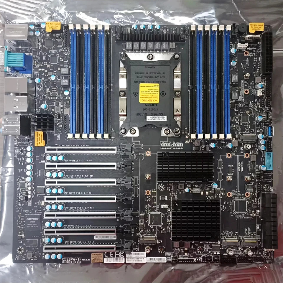 슈퍼마이크로 워크스테이션 마더보드단일 채널 LGA-3647 DDR4 X11SPA-TF