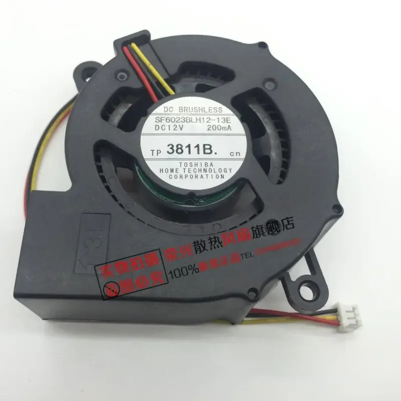 일본 서보 SF6023BLH12-13E 3 선 서버 냉각팬 DC 12V 200MA 60x60x2m