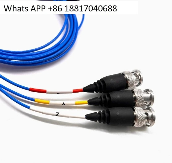 1/4-28 UNF 삼축 가속도계 케이블은 PCB삼축 케이블 4코어 커넥터를 대체할 수 있습니다.