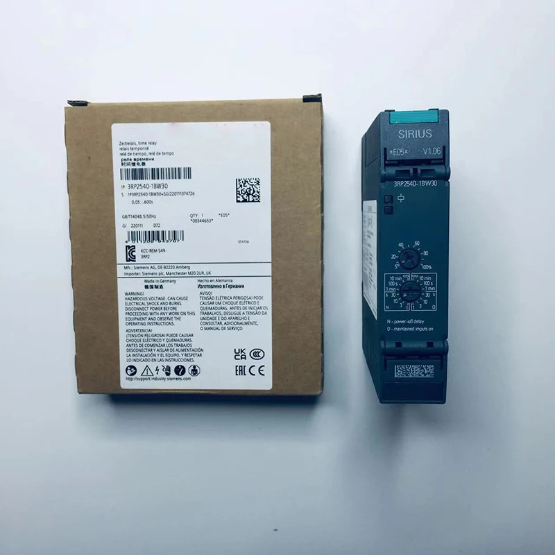 지멘스제어 신호 없는 지연 단선 시범위 AC/DC 3RP2540-1BW30 12-240V