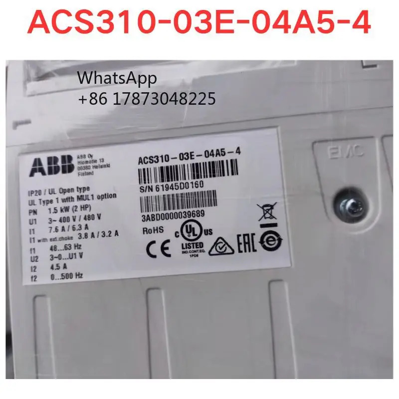 리퍼 ACS310-03E-04A5-4 인버터 기능 완료