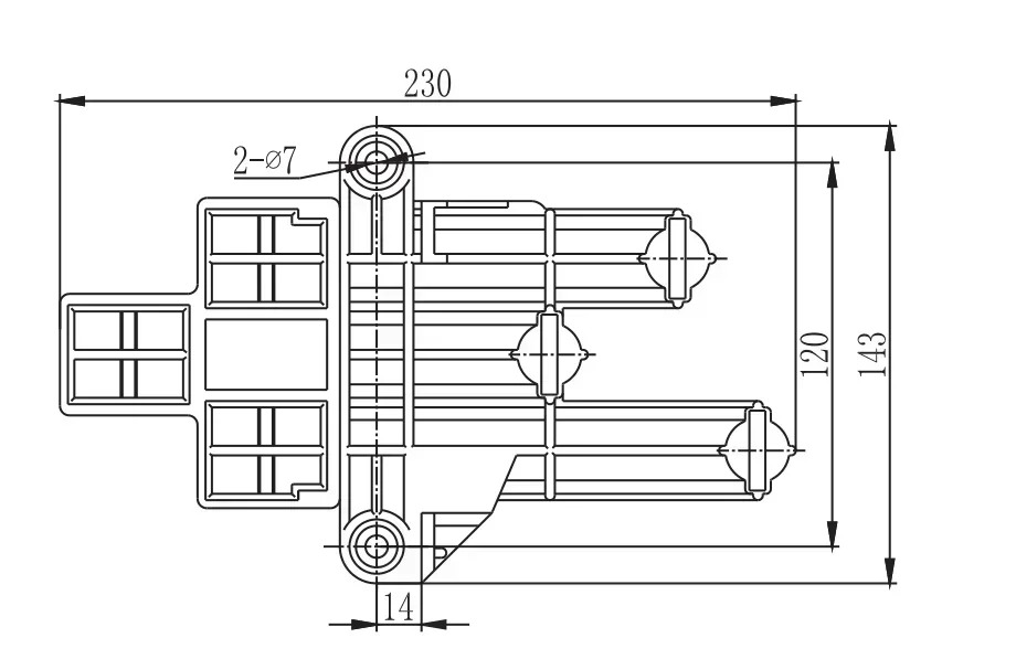 ZJ-1 로드 어댑터 ZJ-1A-125A 확장형 ZJ-1.4 4 극 250A 400A