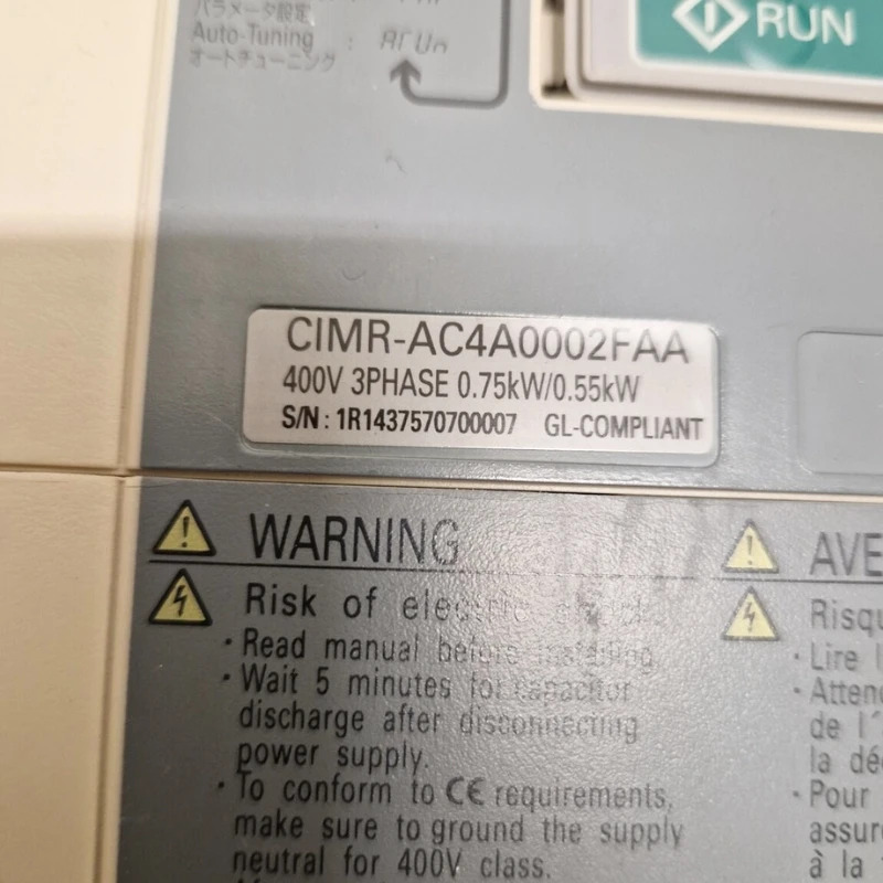 CIMR-AC4A0002FAA Yaskawa 인버터