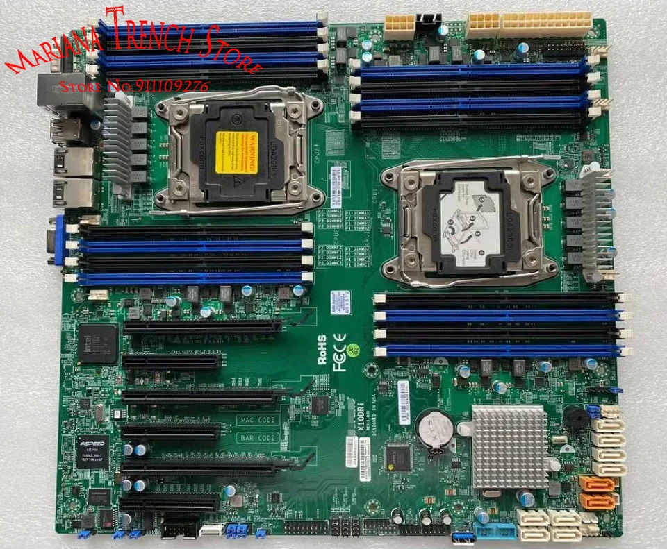 슈퍼마이크로 마더보드X10DRi LGA2011 E5-2600 v4/v3 패밀리 DDR4 듀얼 포트 GbE LAN SATA3 6Gbps IPMI 2.0