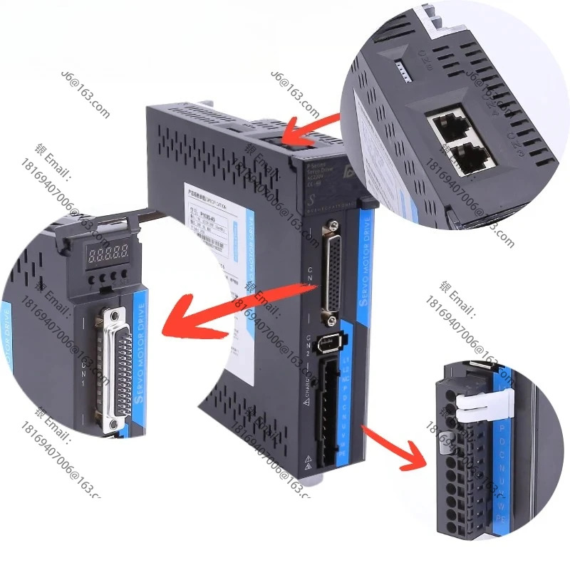 40/60/80 서보모터 드라이브 세트 AC 220V 제어 모터 200W 400W 750W