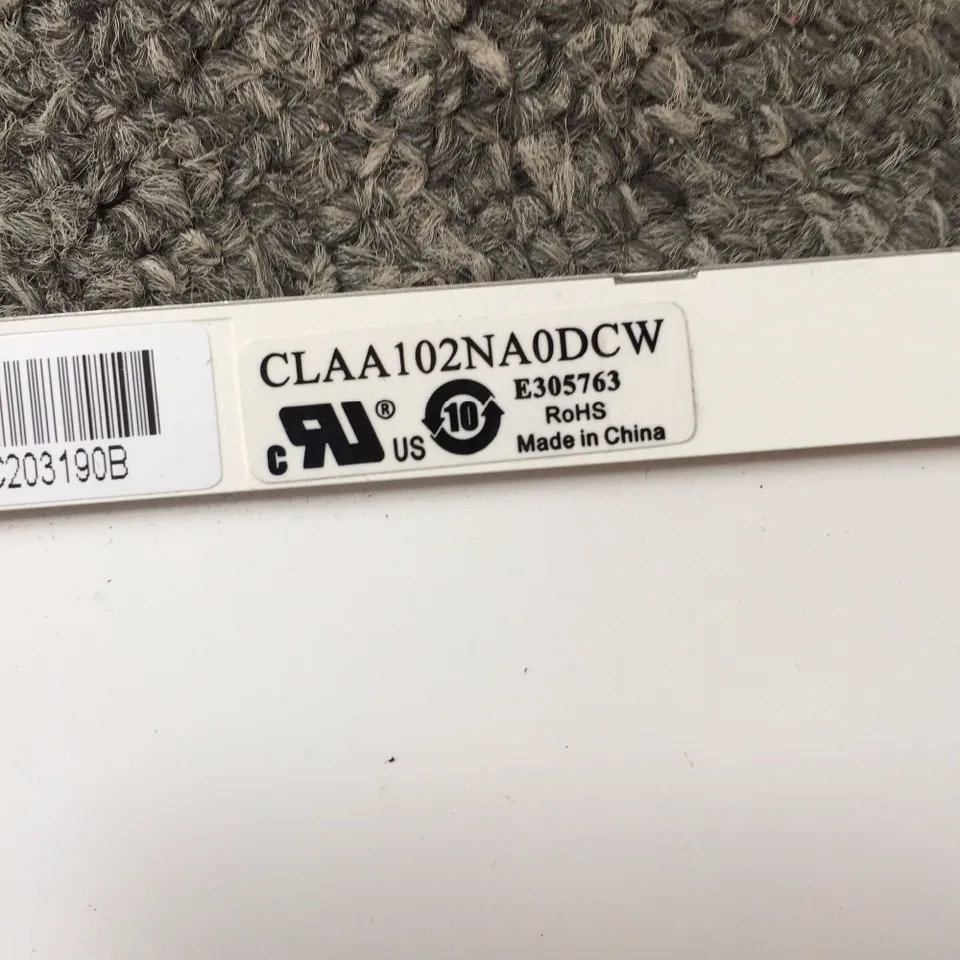 CLAA102NA0DCW 디스플레이 화면