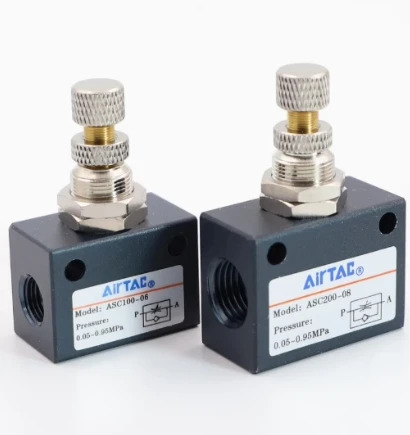 AIRTAC 단방향 스로틀 밸브 ASC100-06 ASC200-08 ASC300-10 ASC300-15 진공 발생기 X-KCV05HS X-KCV10HS X-KCV15HS X-KC