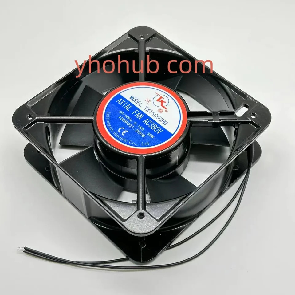 TX TX15050HB 2핀 서버 냉각팬 AC 380V 0.18A 150x150x50mm