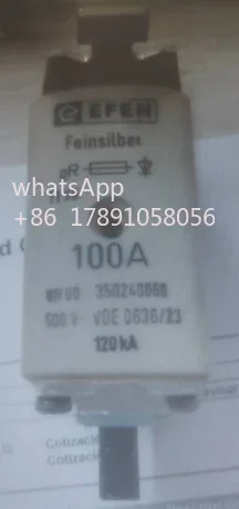 퓨즈 EFEN NH00 20A 500V gG 35011.0060 / 32A 80A 100A 16A 50A 63A 125A 160A 35024.0080 gR