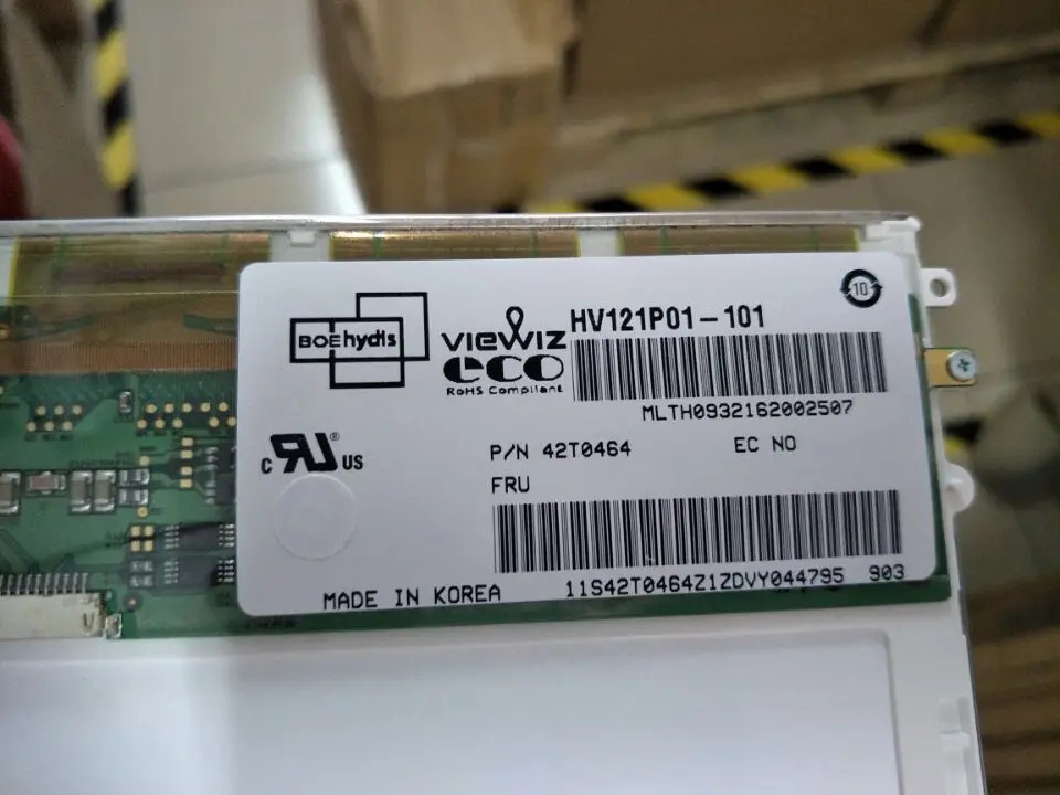 HV121WX6-110 HV121X03-100 HV121P01-101