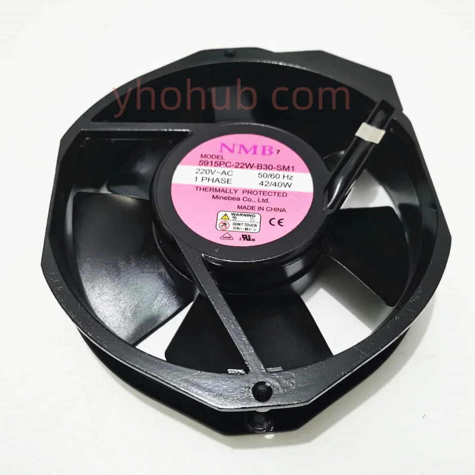 NMB-MAT 5915PC-22W-B30 SM1 AC 220V 40W 172x150x38mm 서버 냉각팬