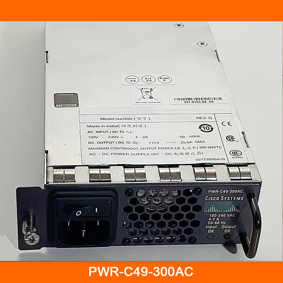 PWR-C49-300AC CISCO WS-C4948 4948-10GE 네트워크 전원공급장치