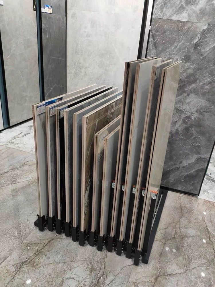 타일 전시대 스탠드 업소용 꽂이 바닥재거치대 받침대 패널 상업용진열대 매장용 - 상세 이미지 3