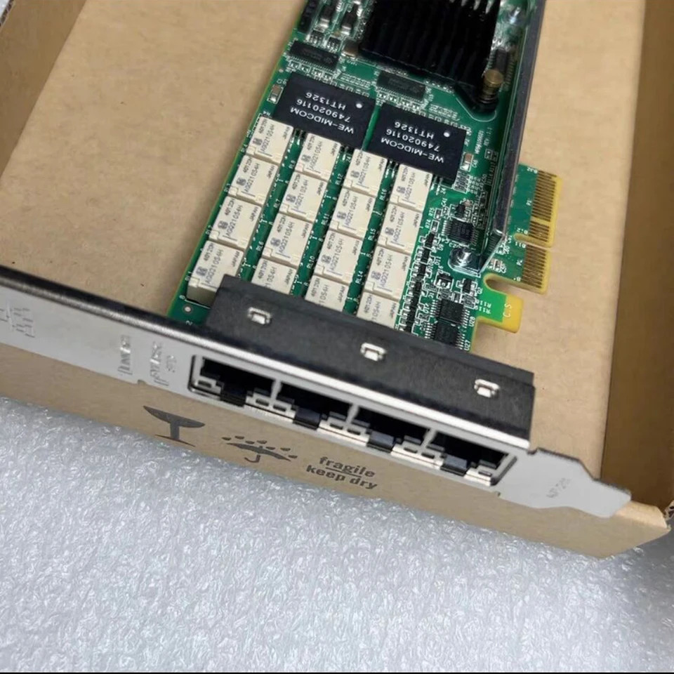 Silicom I350AM4 RJ45 4 포트 기가비트 전기 인터페이스 네트워크 카드 PE2G4BPI35LA-SD