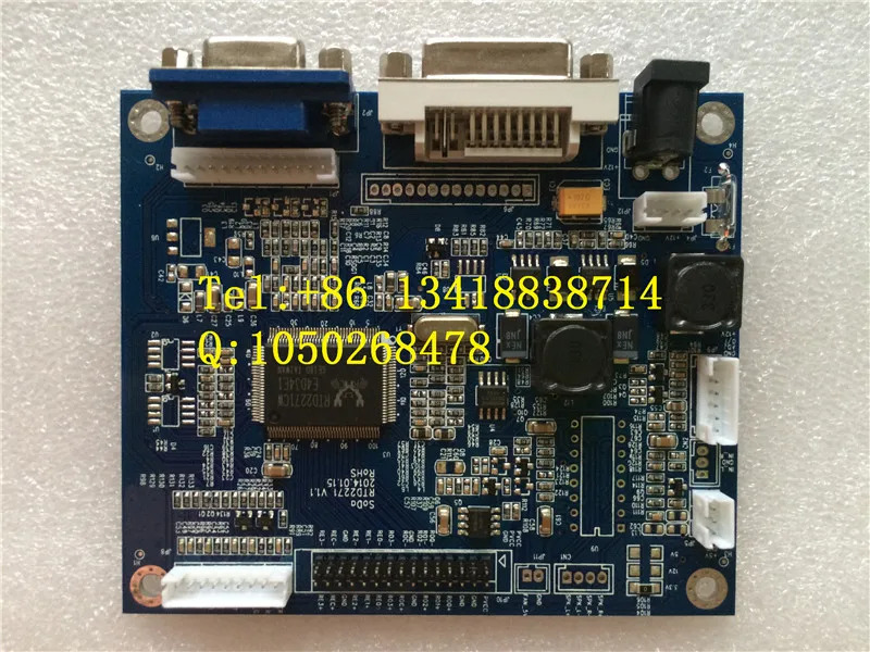산업LCD 패널 드라이버 설계 넓은 온도 VGA/DVI 신호 입력 보드