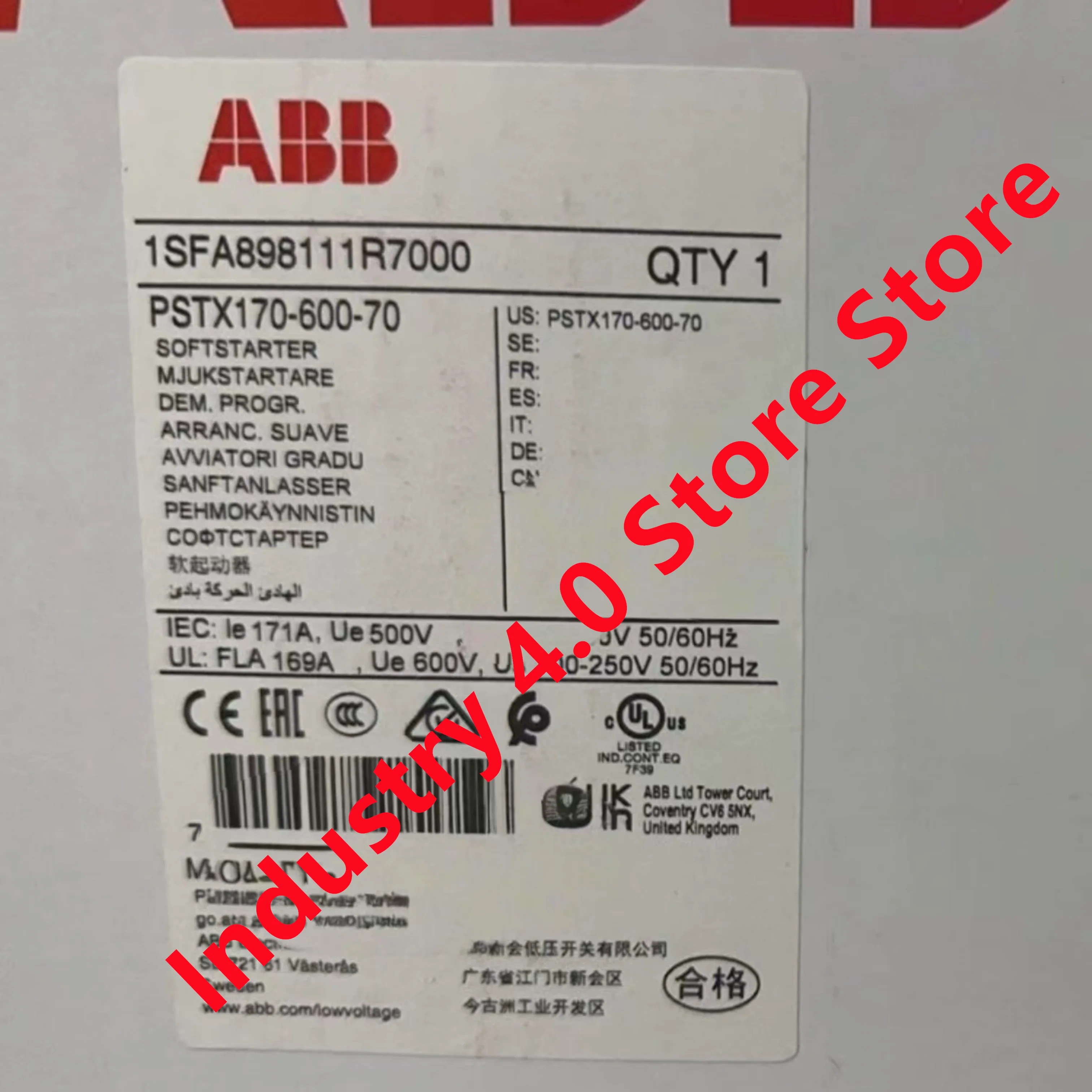 PSTX170-600-70 신 오리지널 1SFA898111R7000