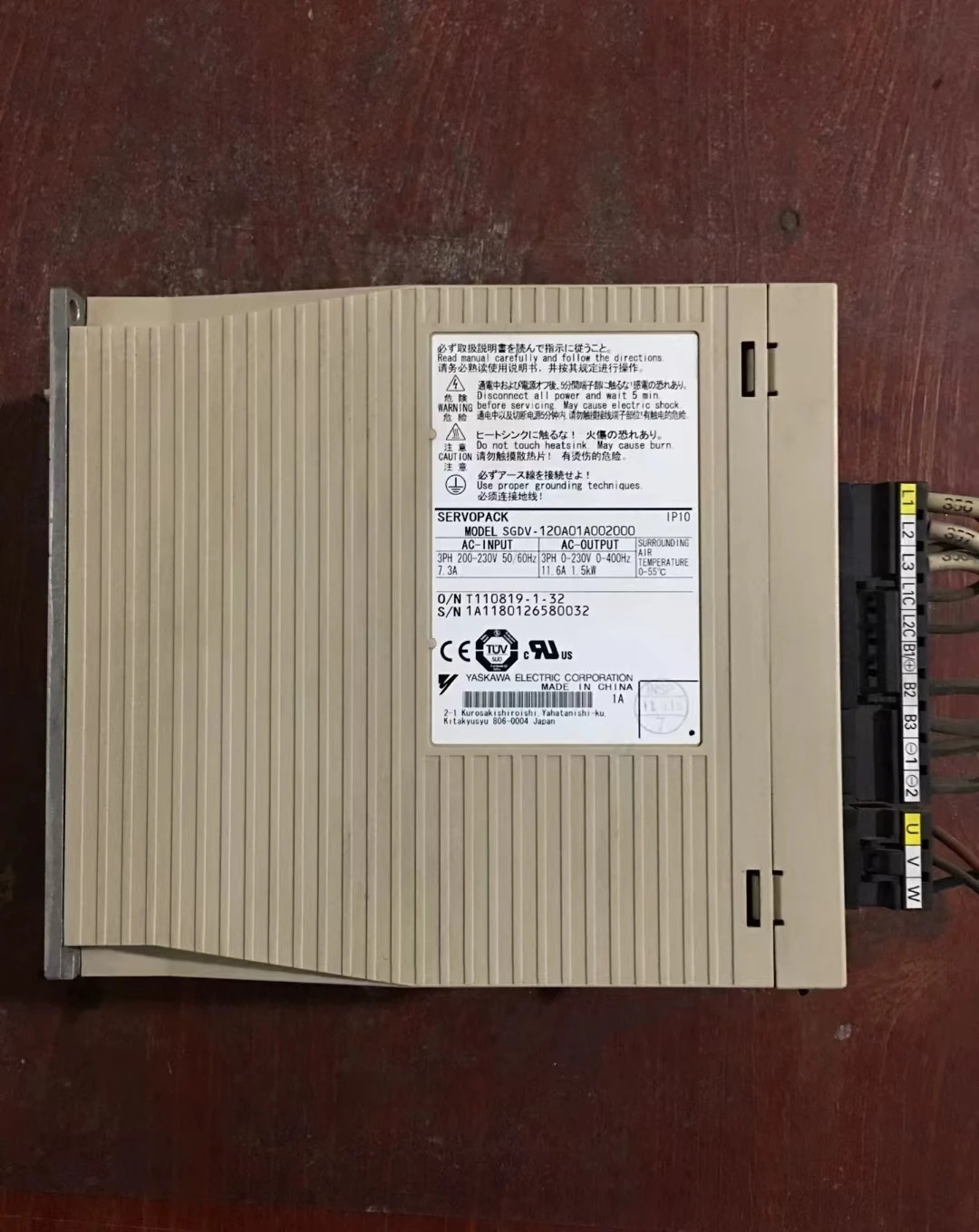 SGDV-120A01A 002000  리퍼 서보 드라이버 1.5kW 기능 작동 ok