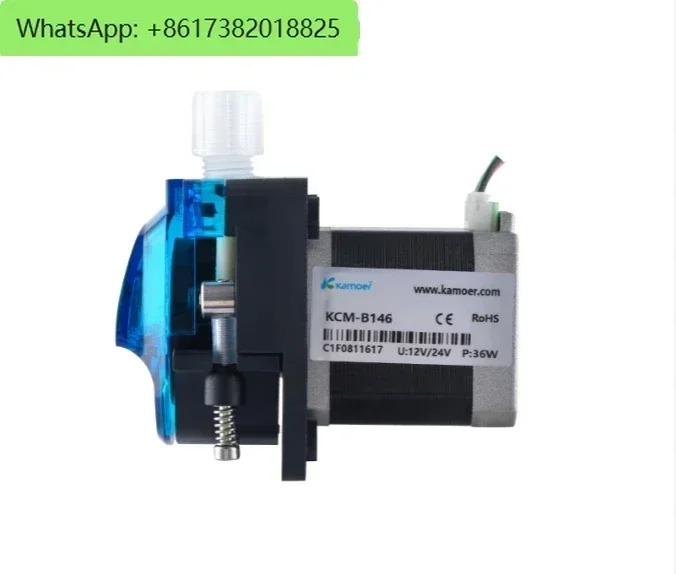 카모어 420ml/min KCM 350RPM 연동펌프 12V 24V 스테퍼모터 정량펌프 액체 이송펌프 실험실용
