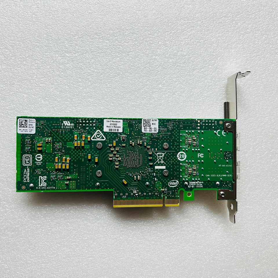 델 듀얼 포트이더넷 네트워크 카드 25GB기가비트 6J1N1 E810-XVDA2