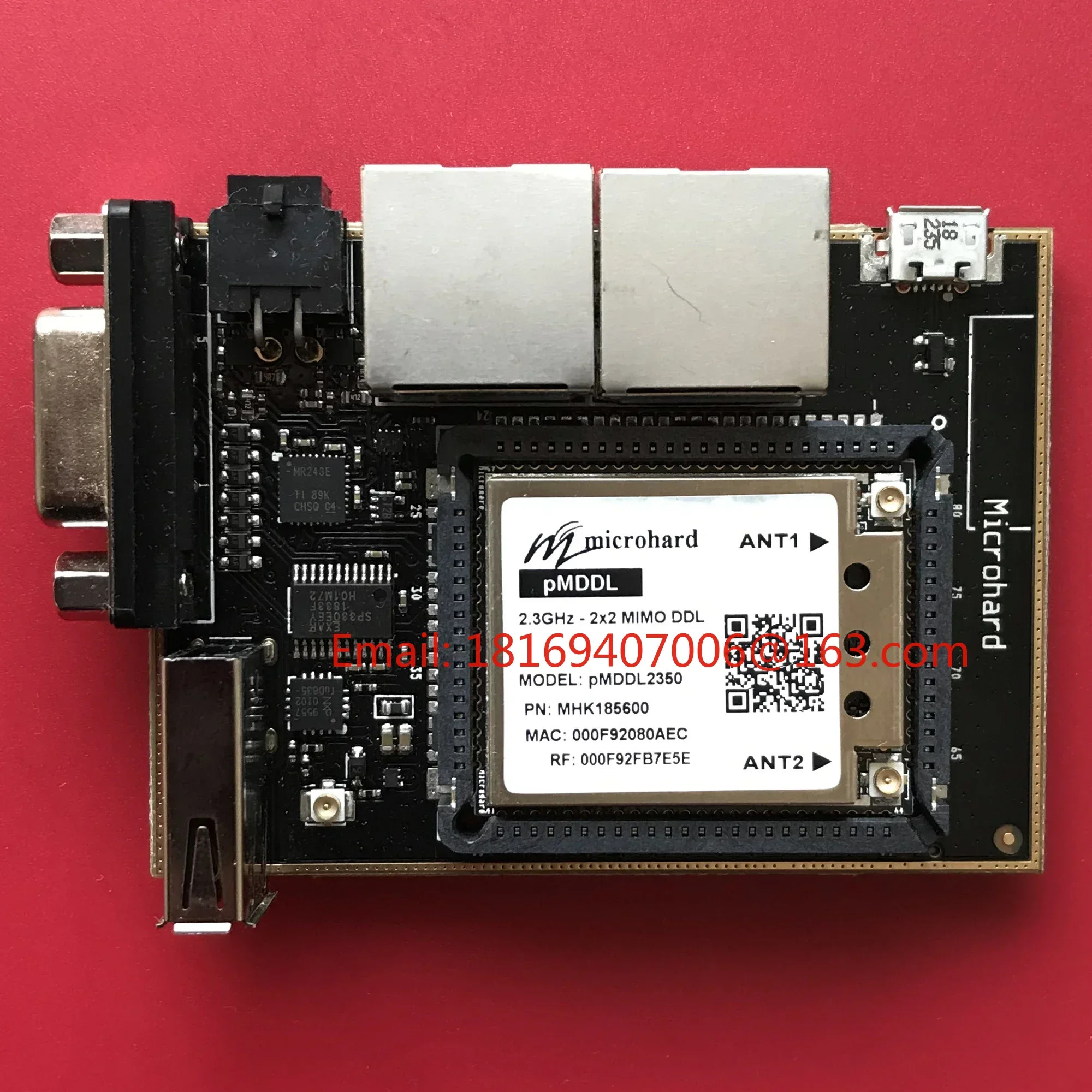 카메라 직렬 포트 데이터 전송 통합 무선 모듈 MHK연결된 Microhard PMDDL2350 네트워크 185600