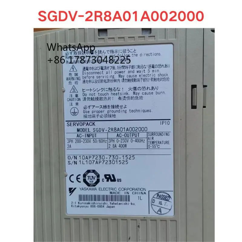 리퍼 SGDV-2R8A01A 002000 드라이브 기능 OK