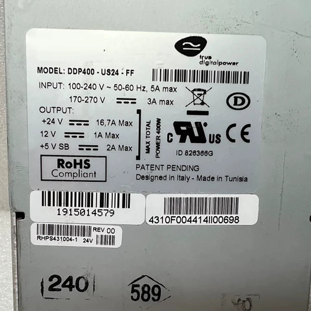 산업장비 전원 모듈 24V16.7A 12V1A 5V2A DDP400-US24-FF
